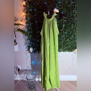 Pinch Light Green Halter Maxi Gown Dress